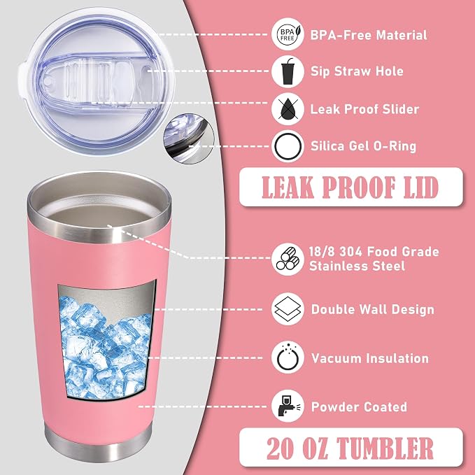 20oz Tumbler Insulated Coffee Tumblers - Image 3