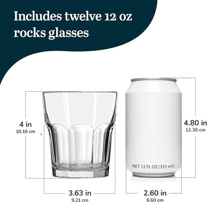 Libbey Gibraltar DuraTuff Drinking Glass Drinking Cup Set, Iconic Heavy Base - Image 3