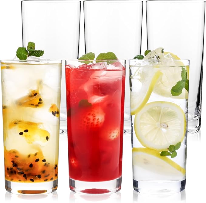 Highball Glasses Set of 12, 16oz Tall Drinking Glasses, Water Glass - Image 6