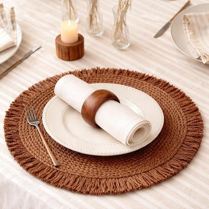 Classic Handmade Napkin Rings Set, Dining Table Holders - Image 5