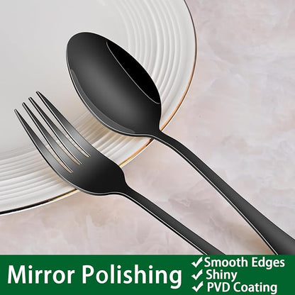 DEHOV 30 PCs Flatware Sets, Durable Cutlery Sets - Image 3