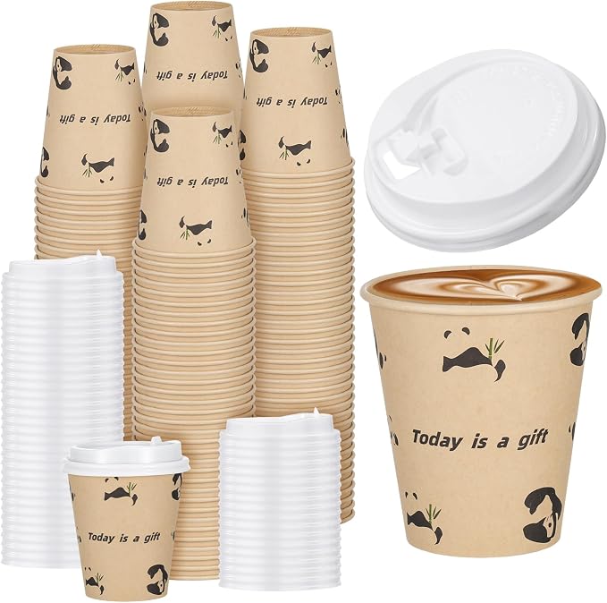 10 OZ 25 Pack Disposable Cups Paper Coffee Cups by Unknown