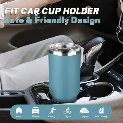 40 oz Tumbler with Lids and Straws, Stainless Steel Insulated Coffee Tumbler - Image 7