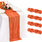 4 Pack Cheesecloth Table Runner 10FT Orange Table Runner Boho Gauze Cheese by Showgeous