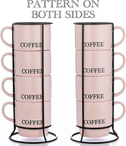 Signature Housewares Stackable Coffee Mug Tower Set - Image 3