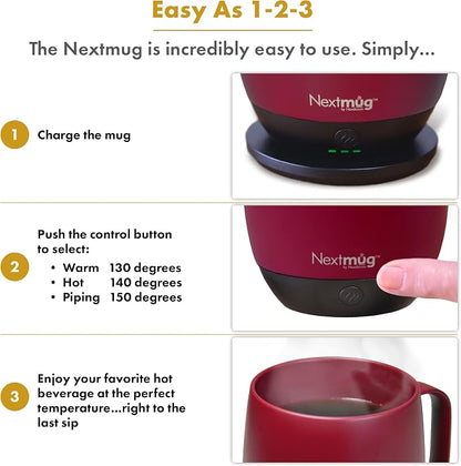Nextmug - Temperature-Controlled, Self-Heating Coffee Mug - Image 4