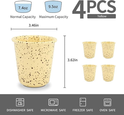10 oz Coffee Mugs, Microwave & Dishwasher Safe, Drip-Proof Rim, - Image 2