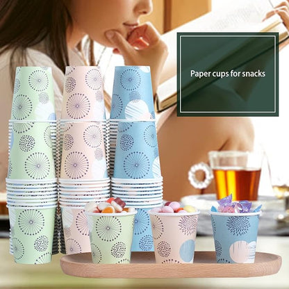 Clawsoff 300 Pack 5 oz Paper Cups Small Disposable Mouthwash Bathroom Cups | - Image 9