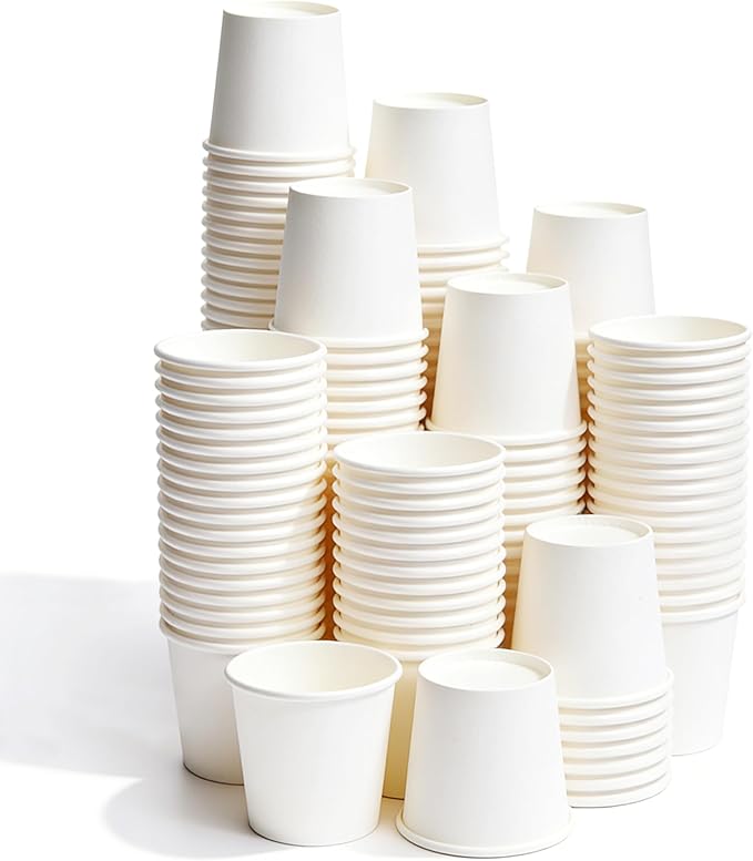 TashiBox 3 oz white paper bath cups by TashiBox