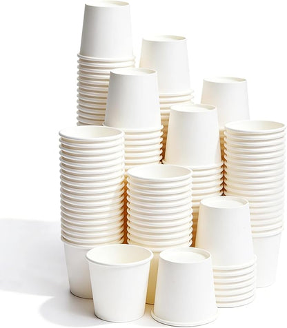 TashiBox 3 oz white paper bath cups by TashiBox