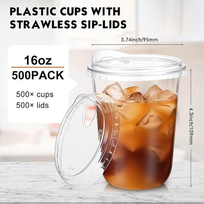 Baderke 500 Pcs Clear Plastic Cups - Image 3