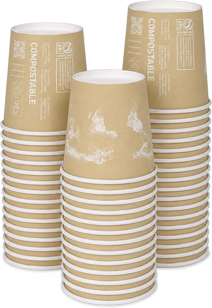 ECO PRODUCTS Compostable Disposable World Art 4oz Espresso Coffee Cups by Eco-Products