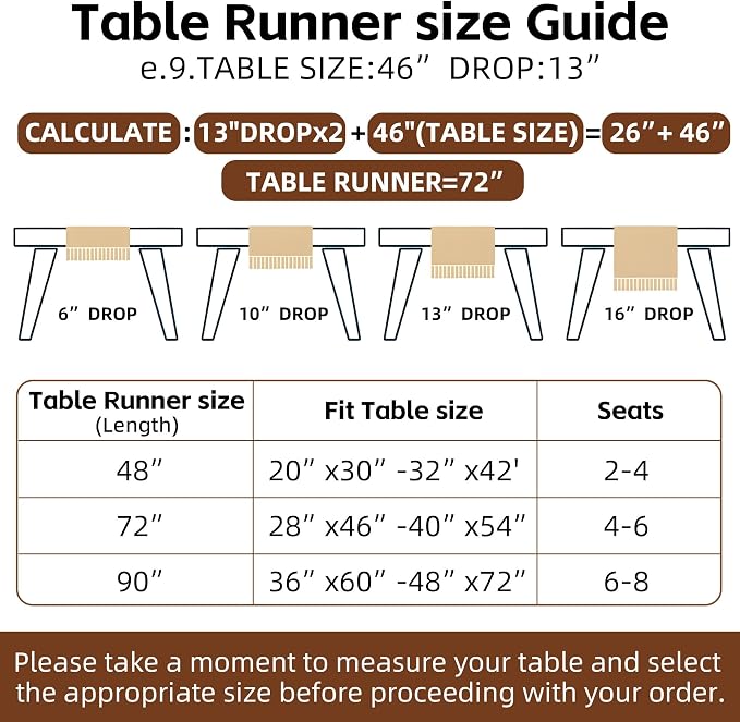Keketoarrange Boho Macrame Table Runner 12x48 Inch | Woven Burlap Rustic Runner - Image 8