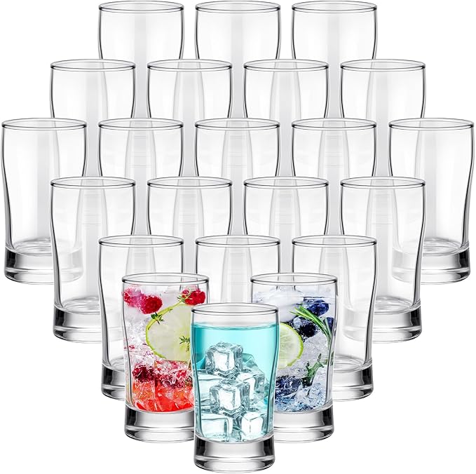 Bokon 24 Pcs Beer Flight Glasses, Small Clear Tasting Cup by Bokon
