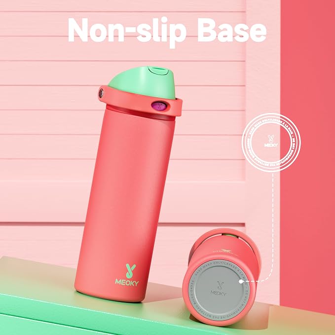 24 oz Insulated Water Bottle for Women: Meoky Stainless Steel Water Bottle - Image 7
