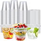 BYSNOW 100 Pack 9 oz Clear Plastic Dessert Cups by BYSNOW