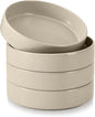 E-far Pasta Bowls Set of 4, 35oz Ceramic Large Salad Bowl Plates by E-far
