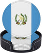 6 Pack Guatemala Flag Leather Coaster by GTEVUTS