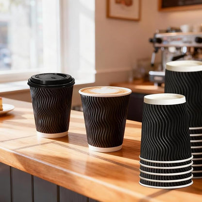 BYSNOW 100 Pack 10 oz Coffee Cups - Image 7