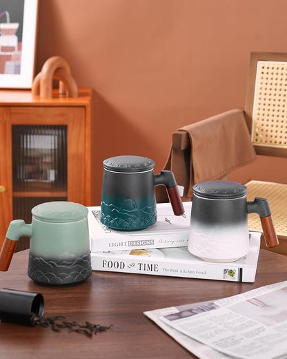 ZENS Tea Mug with Infuser and Lid - Image 9
