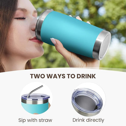 MEWAY 20oz Tumbler 12 Pack Double Wall Vacuum Insulated Travel Mug Bulk - Image 3