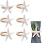 6pcs Starfish Napkin Rings by XIHIRCD