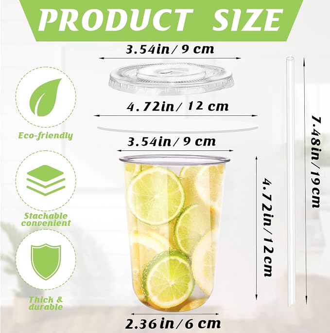 16oz Disposable Stemless Glasses - Image 2