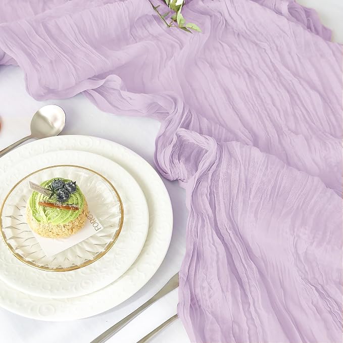 IVAPUPU Purple Table Runner 120 Inch - Image 2