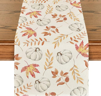 Artoid Mode 210 GSM Fall Table Runner 13x48 Inch Home Party Decor | Orange by ArtoidMode