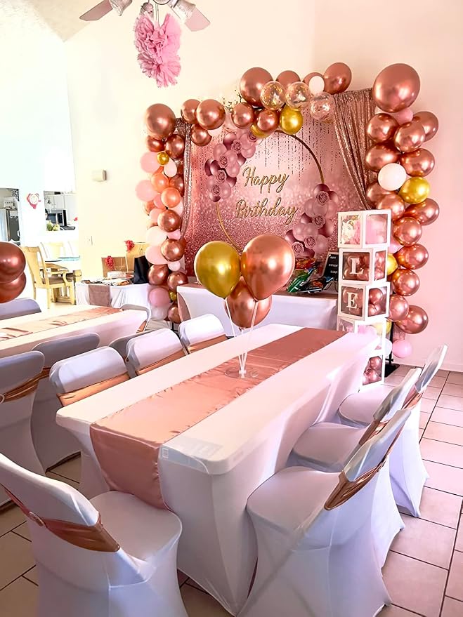 10 Pack Wedding Dusty Rose Table Runners 12 X 108 Inches Satin Mauve Table - Image 5
