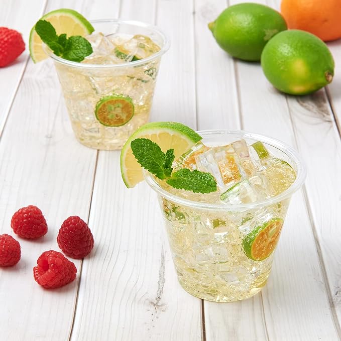 Turbo Bee 600 Pack 9 oz Clear Plastic Cups, Disposable Reusable Tumblers - Image 7