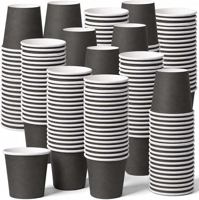 300 Pcs Mini Coffee Cups Brown Culture Cup 2oz Disposable Bathroom Cups Paper by Unknown
