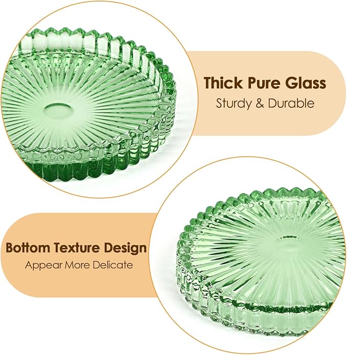 Modern Clear Coaster Set of 8- Glass Coasters - Image 4