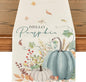 Artoid Mode 210 GSM Fall Table Runner 13x48 Inch Home Party Decor | Aqua Hello by ArtoidMode
