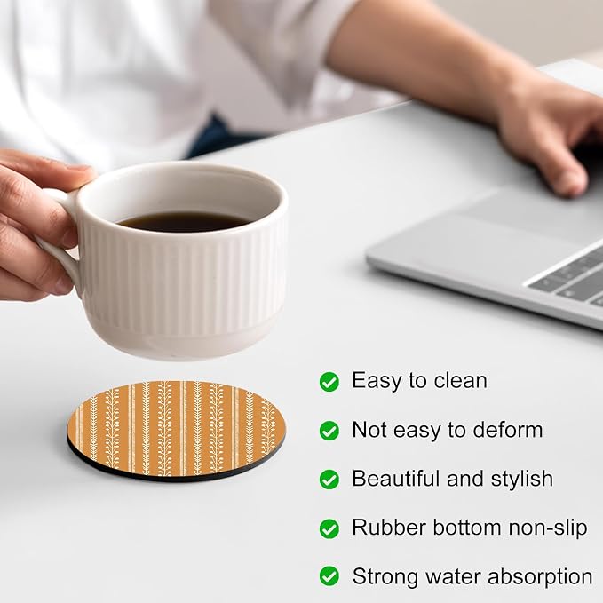 Bohemia Coasters Set of 4, Absorbent Coasters - Image 4