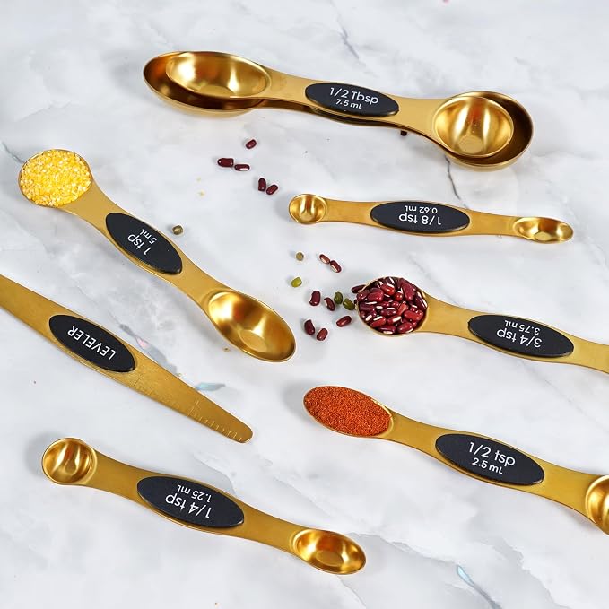 18-Pc Magnetic Measuring Cups and Spoons Set, - Image 4