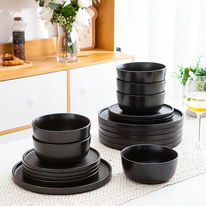 AmorArc Stoneware Cereal Bowls Set of 6, 26oz Soup Ceramic Bowls Set | Modern - Image 8