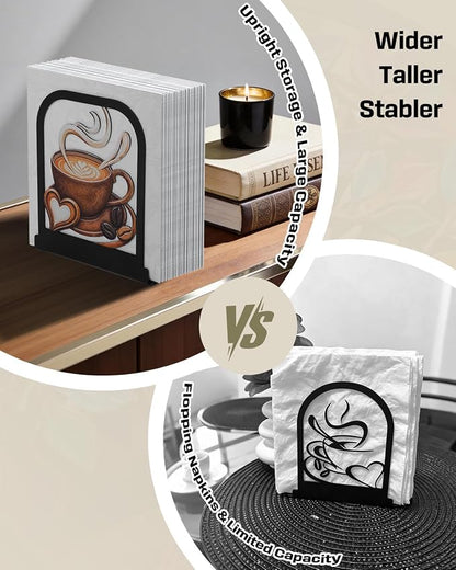 Uniclife Metal Napkin Holder for Table, Upright Standing Napkin Dispenser | - Image 6