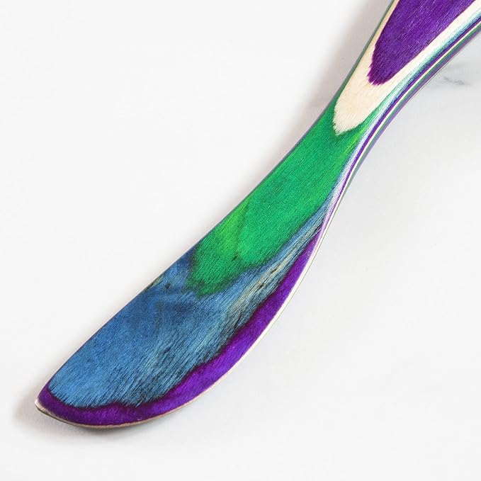 Totally Bamboo Baltique Mumbai Collection 8" Spreading Knife in Colored Birch - Image 3