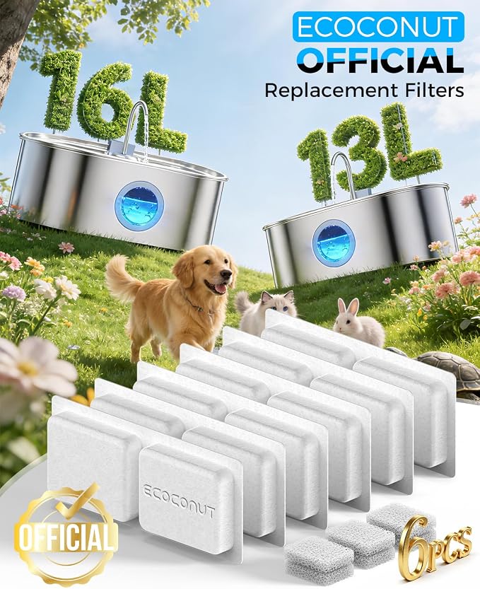 3.4Gal Dog Water Fountain for Large Dogs, 13L Stainless Steel Large Pet Fountain - Image 3