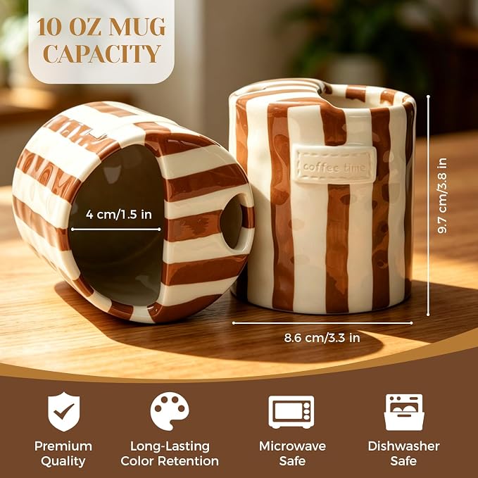 Ceramic Coffee Mug Novelty Ceramic Travel Mug Cute Espresso Cups To Go - Image 6