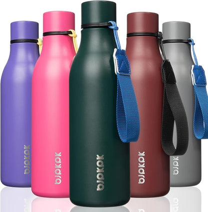 BJPKPK 18oz Insulated Water Bottle, Stainless Steel Bottle by BJPKPK