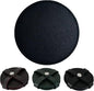 Genuine Leather, Premium Table Coasters by Leatherific, Round, 4 inch, Set of 6, with Holster, Handcrafted, Hand Made, Non Slip Drink Mats, Black (Onyx Black, 4")
