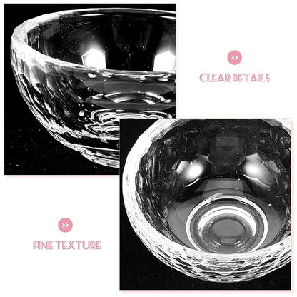 Glass Facial Bowl Smooth Surface Essential Oil and Mask Mixing Bowl Portable Spa and Glossy Finish and Easy Cleaning