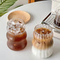 2 Pcs Ribbed Glass Cups, 18 Oz Vintage Drinking Glassware by Nirvany-MakeACoolLifeForU