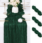 3 Pack Emerald Green Cheesecloth Table Runner 17x108 Inch Semi Sheer Boho Gauze by Unknown