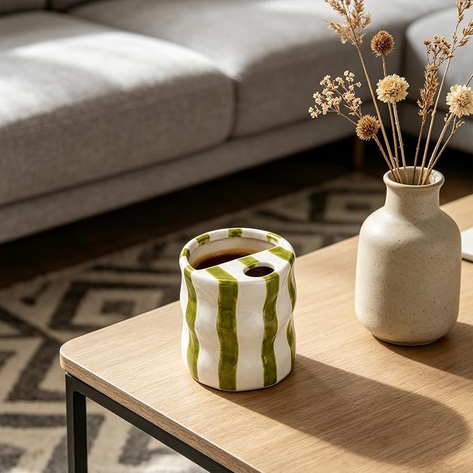 Espresso Cups Ceramic Coffee Mug Series European Striped Dot Coffee Cup And - Image 7