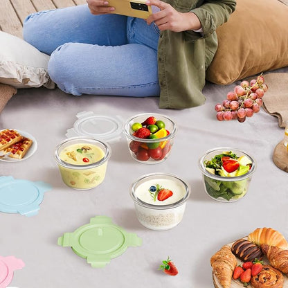 2 Cup/16oz Round Glass Meal Prep Containers - Image 9