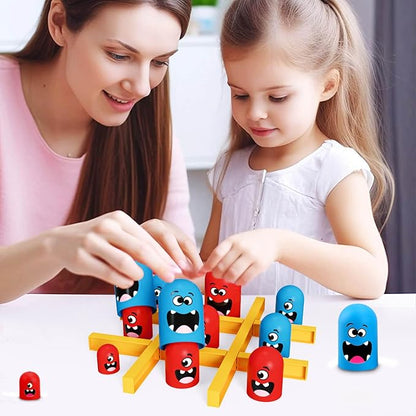 Tic Tac Toe Game: Kids’ Board Game Nesting Tic Tac Toe Strategic Board Game for Kids and Adults, Strategy Head to Head Games Boosts Logical Thinking Suitable Party Family Tabletop Games