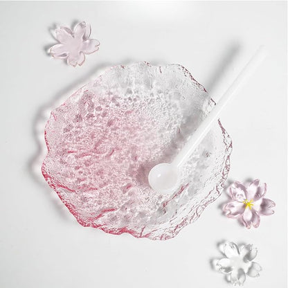 Lead-Free Crystal Glass Irregular Plate Coasters, Gradient Pink, 14.5cm - Image 6
